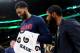 BOSTON, MA - DECEMBER 10: Kyrie Irving #11 of the Boston Celtics and Anthony Davis #23 of the New Orleans Pelicans talk after the game between the Celtics and Pelicans at TD Garden on December 10, 2018 in Boston, Massachusetts. (Photo by Maddie Meyer/Gett