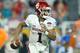 MIAMI, FL - DECEMBER 29: Kyler Murray #1 of the Oklahoma Sooners looks to pass against the Alabama Crimson Tide during the College Football Playoff Semifinal at the Capital One Orange Bowl at Hard Rock Stadium on December 29, 2018 in Miami, Florida. (Ph