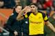 AUGSBURG, GERMANY - MARCH 01: Achraf Hakimi of Borussia Dortmund gestures during the Bundesliga match between FC Augsburg and Borussia Dortmund at WWK-Arena on March 1, 2019 in Augsburg, Germany. (Photo by TF-Images/Getty Images)