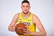 LOS ANGELES, CA - FEBRUARY 21: Mike Muscala #31 of the Los Angeles Lakers poses for a portrait at STAPLES Center on February 21, 2019 in Los Angeles, California. NOTE TO USER: User expressly acknowledges and agrees that, by downloading and/or using this