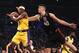 LOS ANGELES, CALIFORNIA - MARCH 04: Rajon Rondo #9 of the Los Angeles Lakers rebounds past Ivica Zubac #40 of the Los Angeles Clippers during the first half of a game at Staples Center on March 04, 2019 in Los Angeles, California. (Photo by Sean M. Haffe