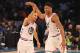 CHARLOTTE, NC - FEBRUARY 17: Stephen Curry #30 and Giannis Antetokounmpo #34 of Team Giannis react during the 2019 NBA All-Star Game on February 17, 2019 at the Spectrum Center in Charlotte, North Carolina. NOTE TO USER: User expressly acknowledges and ag