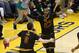 OAKLAND, CA - JUNE 19: LeBron James #23 of the Cleveland Cavaliers hugs Kevin Love #0 after defeating the Golden State Warriors during Game Seven of the 2016 NBA Finals on June 19, 2016 at ORALCE Arena in Oakland, California. NOTE TO USER: User expressly