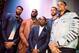Rich Paul's (third from left) attempts to maneuver Anthony Davis to join James in L.A. has left some of LeBron's current teammates wondering about their future with the Lakers.