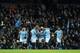 MANCHESTER, ENGLAND - MARCH 09: Raheem Sterling of Manchester City celebrates after scoring a goal to make it 1-0 during the Premier League match between Manchester City and Watford FC at Etihad Stadium on March 9, 2019 in Manchester, United Kingdom. (Pho