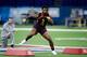 INDIANAPOLIS, IN - MARCH 03: Linebacker Josh Allen of Kentucky works out during day four of the NFL Combine at Lucas Oil Stadium on March 3, 2019 in Indianapolis, Indiana. (Photo by Joe Robbins/Getty Images)