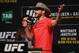 MELBOURNE, AUSTRALIA - FEBRUARY 09: Donald Cerrone answers questions during a Q&A after the UFC 234 weigh-in at Rod Laver Arena on February 09, 2019 in the Melbourne Australia. (Photo by Jeff Bottari/Zuffa LLC/Zuffa LLC via Getty Images)