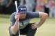 Keegan Bradley has a share of the lead and is happy with his putting stroke.