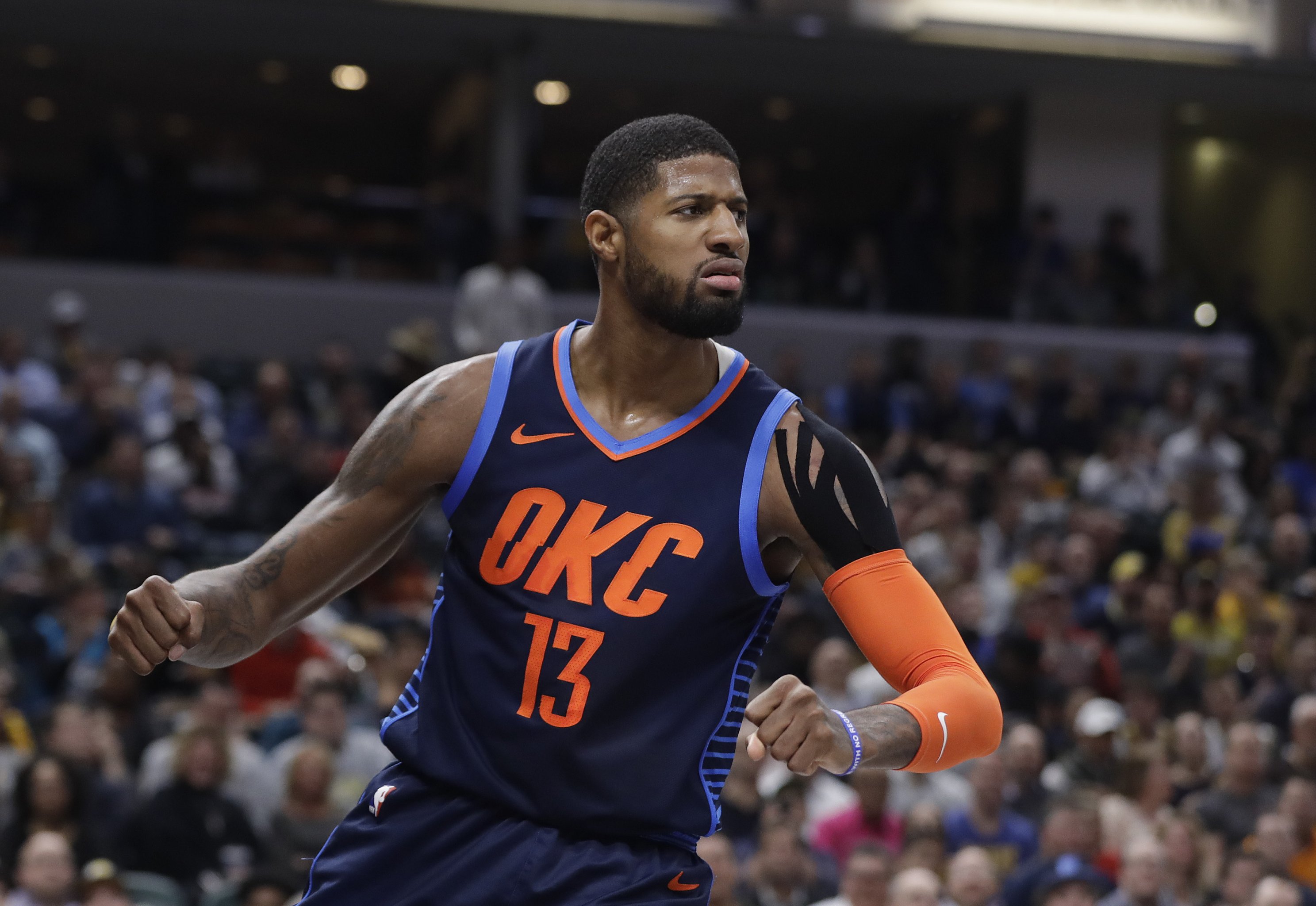 Paul George, at Peace in Oklahoma City, Reels In a Career Year - The New  York Times