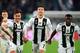 TURIN, ITALY - MARCH 12: Cristiano Ronaldo (C) of Juventus celebrates after the UEFA Champions League Round of 16 Second Leg match between Juventus and Club de Atletico Madrid at Allianz Stadium on March 12, 2019 in Turin, Italy. (Photo by Chris Brunskill