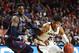 LAS VEGAS, NEVADA - MARCH 12: Rui Hachimura #21 of the Gonzaga Bulldogs drives against Malik Fitts #24 of the Saint Mary's Gaels during the championship game of the West Coast Conference basketball tournament at the Orleans Arena on March 12, 2019 in Las
