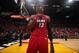 MIAMI, FL - MARCH 15: Bam Adebayo #13 of the Miami Heat is seen before the game against the Milwaukee Bucks on March 15, 2019 at American Airlines Arena in Miami, Florida. NOTE TO USER: User expressly acknowledges and agrees that, by downloading and or us