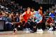 ATLANTA, GA - MARCH 13: Kevin Huerter #3 of the Atlanta Hawks handles the ball against the Memphis Grizzlies on March 13, 2019 at State Farm Arena in Atlanta, Georgia. NOTE TO USER: User expressly acknowledges and agrees that, by downloading and/or using