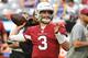 GLENDALE, ARIZONA - DECEMBER 23: Josh Rosen #3 of the Arizona Cardinals warms up for the NFL game against the Los Angeles Rams at State Farm Stadium on December 23, 2018 in Glendale, Arizona. (Photo by Norm Hall/Getty Images)