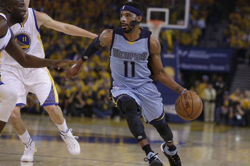 Conley returned after suffering broken bones in his face in the 2015 playoffs, but he couldn't help push the Grizzlies past the Warriors in the second round.