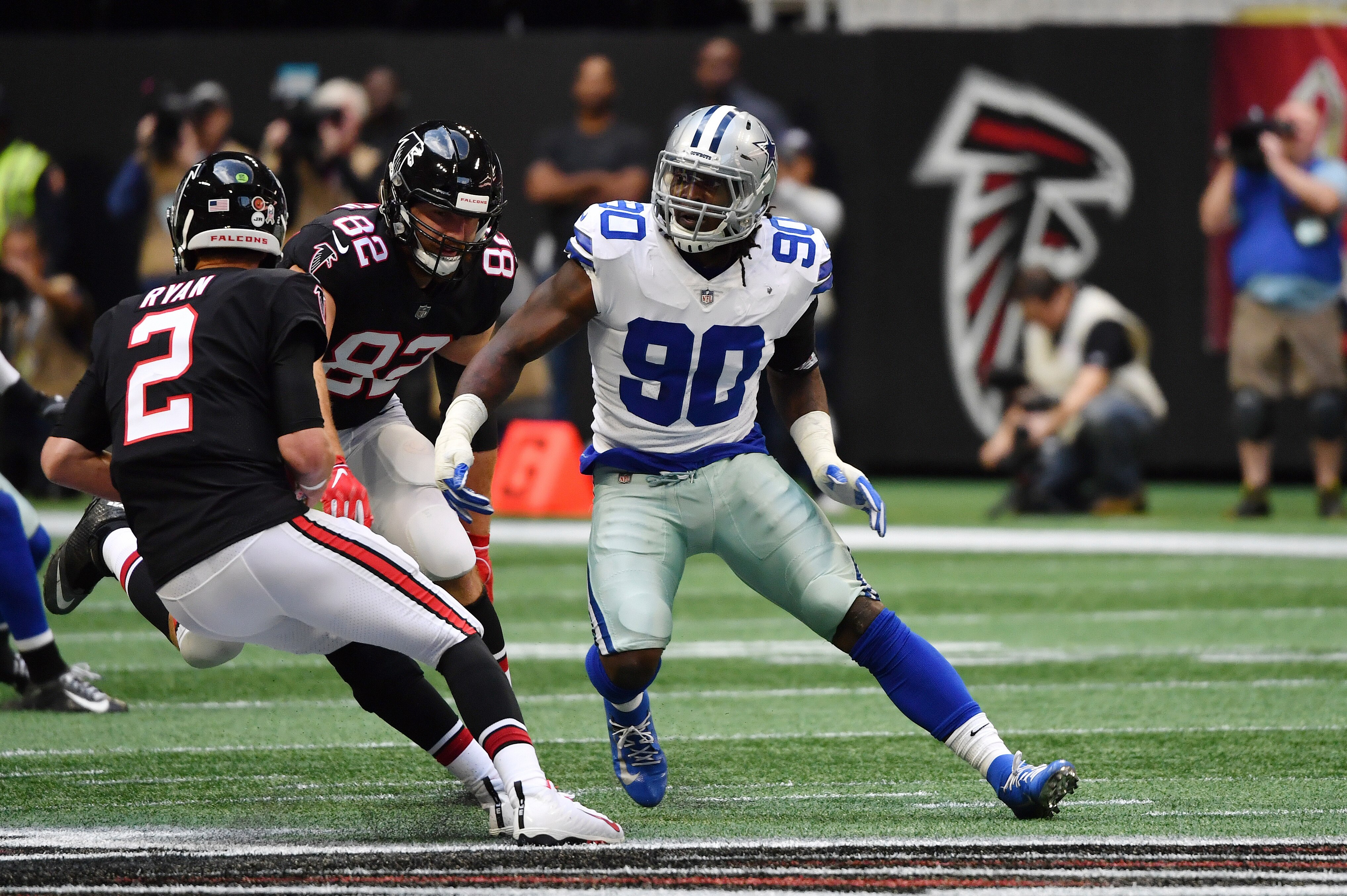 Though his sack total last season barely ranked among the league's top 20, Demarcus Lawrence recorded more quarterback pressures than all but four players.