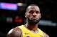 CHICAGO, IL - MARCH 12: LeBron James #23 of the Los Angeles Lakers looks on against the Chicago Bulls on March 12, 2019 at the United Center in Chicago, Illinois. NOTE TO USER: User expressly acknowledges and agrees that, by downloading and or using this