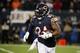 CHICAGO, ILLINOIS - JANUARY 06: Jordan Howard #24 of the Chicago Bears carries the ball against the Philadelphia Eagles in the second quarter of the NFC Wild Card Playoff game at Soldier Field on January 06, 2019 in Chicago, Illinois. (Photo by Jonathan