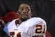 Washington Redskins safety Sean Taylor leaves the field after his ejection in an NFL wild card playoff game January 7, 2006 in Tampa. The Redskins defeated the Tampa Bay Buccaneers 17 - 10. (Photo by Al Messerschmidt/Getty Images)