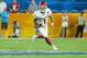 MIAMI, FL - DECEMBER 29: Kyler Murray #1 of the Oklahoma Sooners scrambles with the ball against the Alabama Crimson Tide during the College Football Playoff Semifinal at the Capital One Orange Bowl at Hard Rock Stadium on December 29, 2018 in Miami, Flo
