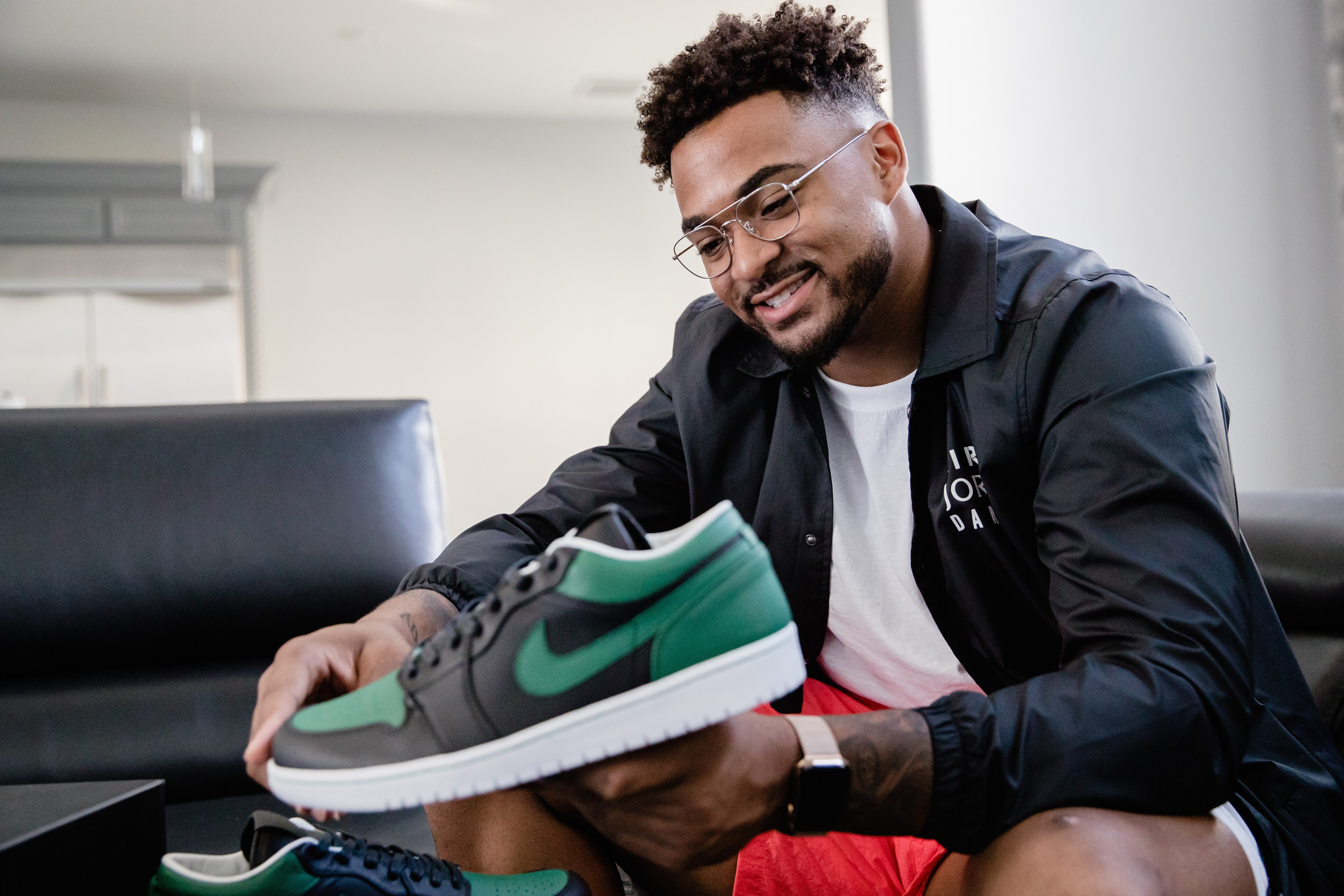 Uniforms with Custom Air Jordan 1 