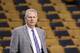 BOSTON, MA - FEBRUARY 14: Boston Celtics General Manager Danny Ainge looks on before action between the Boston Celtics and the LA Clippers at TD Garden on February 14, 2018 in Boston, Massachusetts. NOTE TO USER: User expressly acknowledges and agrees th