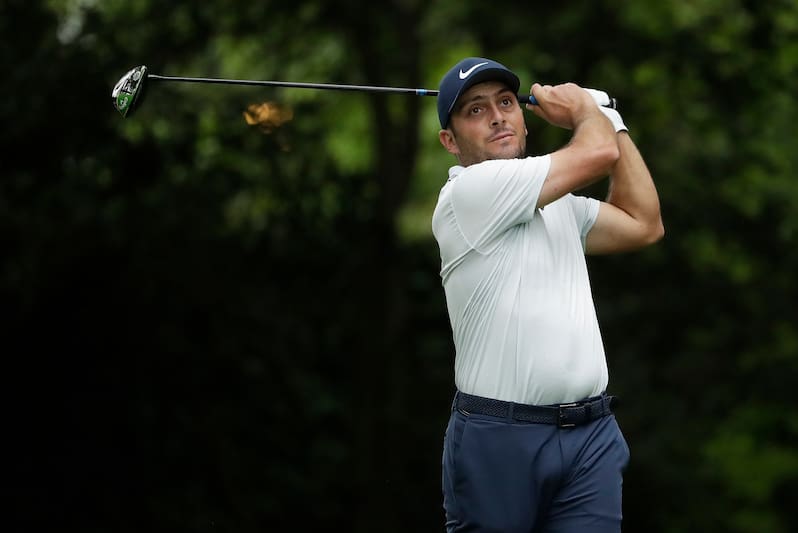 Francesco Molinari was unable to sustain his strong play in the final round of the Masters.