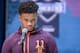 INDIANAPOLIS, IN - MARCH 1: Kyler Murray #QB11 of the Oklahoma Sooners is seen at the 2019 NFL Combine at Lucas Oil Stadium on March 1, 2019 in Indianapolis, Indiana. (Photo by Michael Hickey/Getty Images)