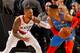 PORTLAND, OR - APRIL 14: Russell Westbrook #0 of the Oklahoma City Thunder jocks for a position against Damian Lillard #0 of the Portland Trail Blazers during Game One of Round One of the 2019 NBA Playoffs on April 14, 2019 at the Moda Center Arena in Por