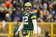 GREEN BAY, WISCONSIN - DECEMBER 30: Aaron Rodgers #12 of the Green Bay Packers reacts in the first quarter against the Detroit Lions at Lambeau Field on December 30, 2018 in Green Bay, Wisconsin. (Photo by Dylan Buell/Getty Images)