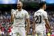 MADRID, SPAIN - APRIL 21: Karim Benzema of Real Madrid celebrates goal 1-0 during the La Liga Santander match between Real Madrid v Athletic de Bilbao at the Santiago Bernabeu on April 21, 2019 in Madrid Spain (Photo by David S. Bustamante/Soccrates/Gett