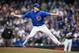 MILWAUKEE, WISCONSIN - APRIL 07: Kyle Hendricks #28 of the Chicago Cubs pitches in the first inning against the Milwaukee Brewers at Miller Park on April 07, 2019 in Milwaukee, Wisconsin. (Photo by Dylan Buell/Getty Images)