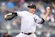 NEW YORK, NEW YORK - APRIL 21: James Paxton #65 of the New York Yankees pitches during the first inning of the game against the Kansas City Royals at Yankee Stadium on April 21, 2019 in the Bronx borough of New York City. (Photo by Sarah Stier/Getty Image