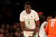 NEW YORK, NEW YORK - NOVEMBER 16: Bol Bol #1 of the Oregon Ducks celebrates his three point shot in the second half against the Syracuse Orange during the 2K Empire Classic at Madison Square Garden on November 16, 2018 in New York City.The Oregon Ducks de