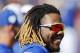 DUNEDIN, FLORIDA - MARCH 06: Vladimir Guerrero Jr. #27 of the Toronto Blue Jays in action against the Philadelphia Phillies during the Grapefruit League spring training game at Dunedin Stadium on March 06, 2019 in Dunedin, Florida. (Photo by Michael Reav