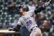 MILWAUKEE, WISCONSIN - MAY 01: Nolan Arenado #28 of the Colorado Rockies hits a home run in the ninth inning against the Milwaukee Brewers at Miller Park on May 01, 2019 in Milwaukee, Wisconsin. (Photo by Dylan Buell/Getty Images)