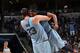 MEMPHIS, TN - JANUARY 26: Marc Gasol #33 reacts with Mike Conley #11 of the Memphis Grizzlies against the Indiana Pacers on January 26, 2019 at FedExForum in Memphis, Tennessee. NOTE TO USER: User expressly acknowledges and agrees that, by downloading a