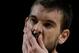 MADRID, SPAIN - SEPTEMBER 10: Marc Gasol of Spain wipes his face during the 2014 FIBA World Basketball Championship quarter final match between France and Spain at Palacio de los Deportes on September 10, 2014 in Madrid, Spain. (Photo by Gonzalo Arroyo M