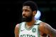 BOSTON, MASSACHUSETTS - MAY 06: Kyrie Irving #11 of the Boston Celtics looks on during the second half of Game 4 of the Eastern Conference Semifinals against the Milwaukee Bucks during the 2019 NBA Playoffs at TD Garden on May 06, 2019 in Boston, Massachu