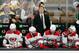BOSTON, MASSACHUSETTS - MAY 12: Head coach Rod Brind'Amour of the Carolina Hurricanes reacts during Game Two of the Eastern Conference Final against the Boston Bruins during the 2019 NHL Stanley Cup Playoffs at TD Garden on May 12, 2019 in Boston, Massach