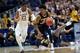 HARTFORD, CONNECTICUT - MARCH 23: Ja Morant #12 of the Murray State Racers is defended by M.J. Walker #23 of the Florida State Seminoles in the first half during the second round of the 2019 NCAA Men's Basketball Tournament at XL Center on March 23, 2019