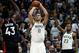 MILWAUKEE, WISCONSIN - MAY 15: Brook Lopez #11 of the Milwaukee Bucks attempts a shot while being guarded by Pascal Siakam #43 of the Toronto Raptors in the third quarter in Game One of the Eastern Conference Finals of the 2019 NBA Playoffs at the Fiserv