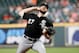 HOUSTON, TX - MAY 23: Lucas Giolito #27 of the Chicago White Sox pitches in the ninth inning against the Houston Astros at Minute Maid Park on May 23, 2019 in Houston, Texas. (Photo by Tim Warner/Getty Images)