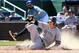 KANSAS CITY, MISSOURI - MAY 26: DJ LeMahieu #26 of the New York Yankees slides safely into home plate to score and tie the game in the top of the 9th inning of the game against the Kansas City Royals at Kauffman Stadium on May 26, 2019 in Kansas City, Mi