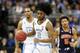 KANSAS CITY, MISSOURI - MARCH 29: Coby White #2 of the North Carolina Tar Heels handles the ball against the Auburn Tigers during the 2019 NCAA Basketball Tournament Midwest Regional at Sprint Center on March 29, 2019 in Kansas City, Missouri. (Photo by J