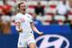 TOPSHOT - England's forward Ellen White celebrates after scoring a goal during the France 2019 Women's World Cup Group D football match between England and Scotland, on June 9, 2019, at the Nice Stadium in Nice, southeastern France. (Photo by CHRISTOPHE S