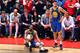 TORONTO, CANADA - JUNE 10: Kevin Durant #35 of the Golden State Warriors reacts to his leg injury during a game against the Toronto Raptors during Game Five of the NBA Finals on June 10, 2019 at Scotiabank Arena in Toronto, Ontario, Canada. NOTE TO USER: