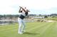 PEBBLE BEACH, CALIFORNIA - JUNE 11: Brooks Koepka of the United States plays a shot from the 18th tee during a practice round prior to the 2019 U.S. Open at Pebble Beach Golf Links on June 11, 2019 in Pebble Beach, California. (Photo by Andrew Redington/G