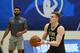 CHICAGO, ILLINOIS - MAY 16: Luka Samanic #72 participates in workouts during Day One of the NBA Draft Combine at Quest MultiSport Complex on May 16, 2019 in Chicago, Illinois. NOTE TO USER: User expressly acknowledges and agrees that, by downloading and