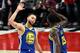 PORTLAND, OREGON - MAY 18: Stephen Curry #30 of the Golden State Warriors celebrates with Draymond Green #23 during the second half against the Portland Trail Blazers in game three of the NBA Western Conference Finals at Moda Center on May 18, 2019 in Por